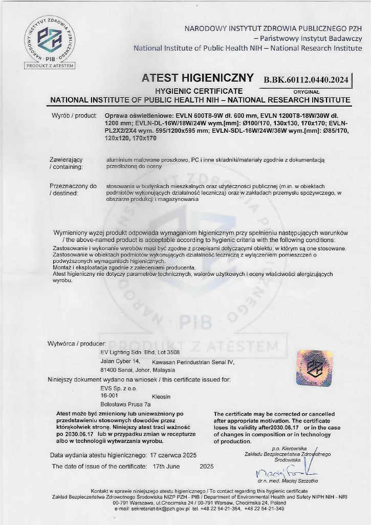 obraz wyróżniający technologię nowoczesnych lamp evsun